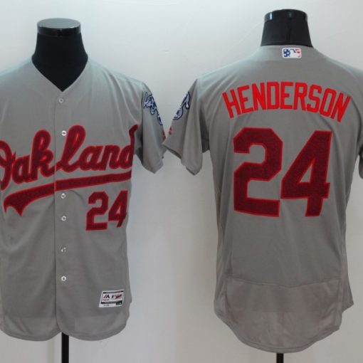 Men's Oakland Athletics Rickey Henderson Green Alternate Jersey