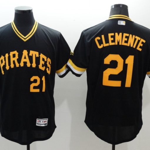 Pittsburgh Pirates #21 Roberto Clemente Cheap Baseball Jersey Cool Base  Jersey White Black Yellow Grey Jerseys