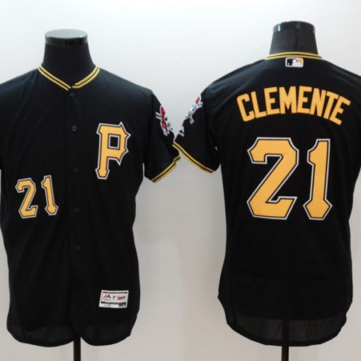 Pittsburgh Pirates Roberto Clemente 21 2022 Mlb Black Jersey