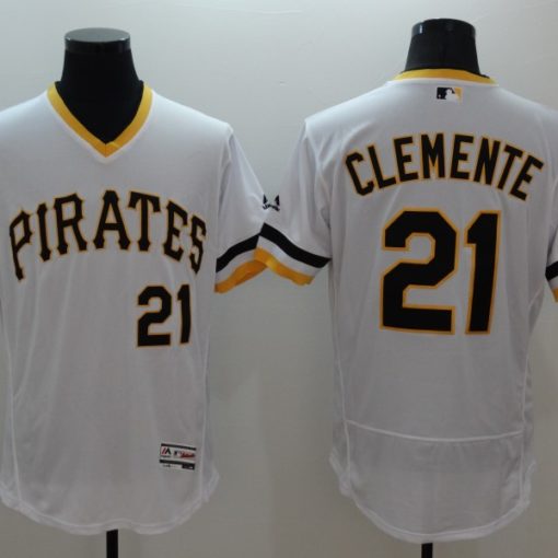 MLB Roberto Clemente Pittsburgh Pirates Majestic Cool Base Cooperstown  Collection Player Jersey - Gray