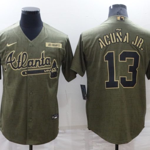 Ronald Acuna Jr. #13 Atlanta Braves Navy/Gray 2022 Split Fashion Jersey -  Cheap MLB Baseball Jerseys
