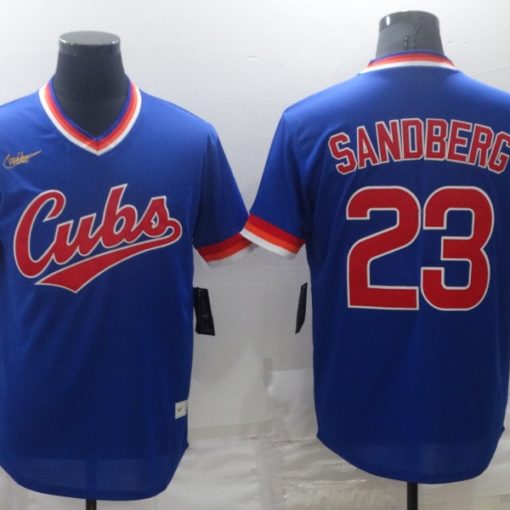 Ryne Sandberg #23 Chicago Cubs Mitchell & Ness Cooperstown MLB Baseball  Jersey