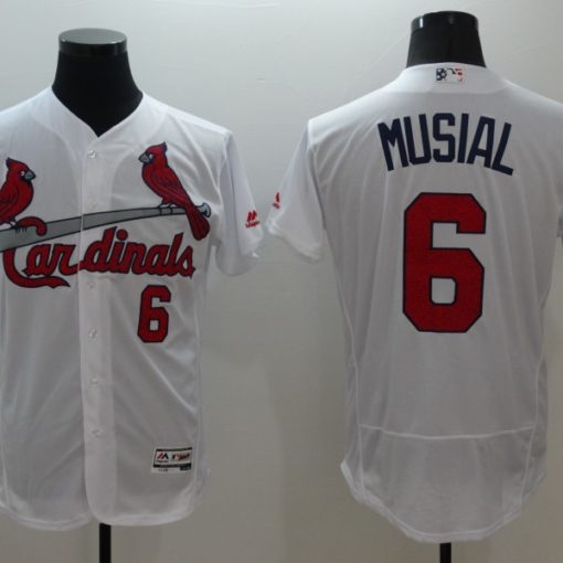 6 STAN MUSIAL St. Louis Cardinals MLB OF/1B Lt Blue Throwback Jersey