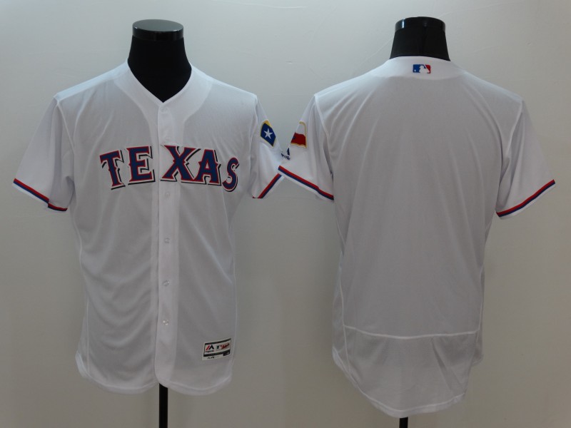 Texas Rangers White Home Flex Base Jersey - Cheap MLB Baseball Jerseys