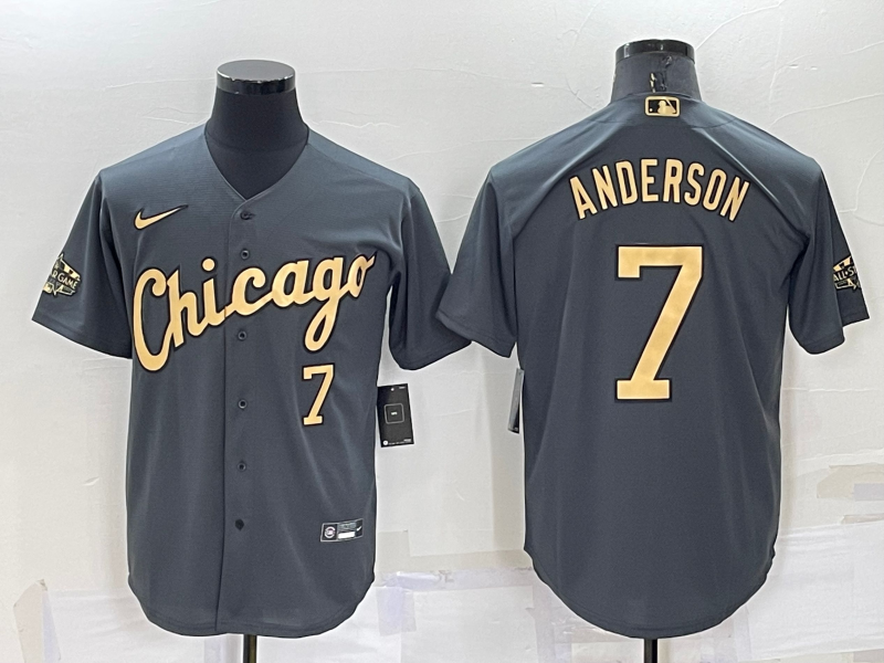 Tim Anderson #7 Chicago White Sox Charcoal 2022 All-Star Game Jersey -  Cheap MLB Baseball Jerseys
