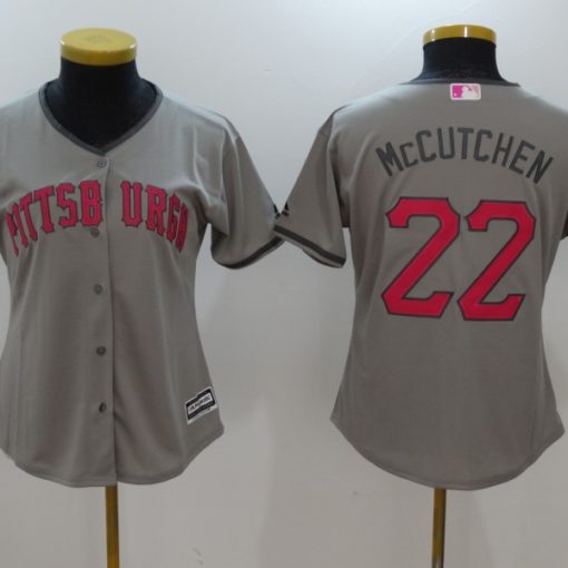 Pittsburgh Pirates #22 Andrew McCutchen Gray With Camo Jersey on