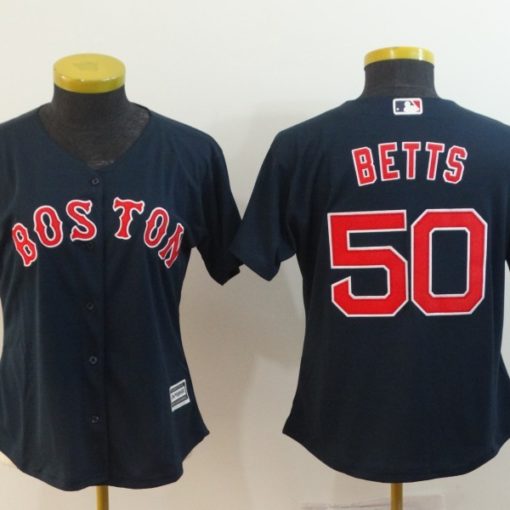 Boston Red Sox Mookie Betts #50 2020 Mlb White Jersey - Bluefink