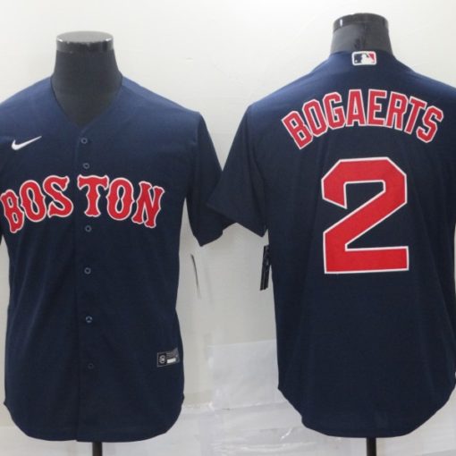 Xander Bogaerts #2 Game Used Red Home Alternate Jersey