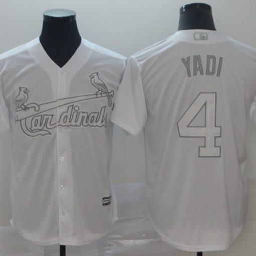 Yadier Molina #4 St. Louis Cardinals White/Black Flex Base Jersey - Cheap  MLB Baseball Jerseys