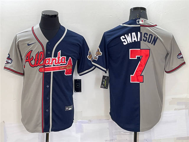 dansby swanson navy jersey
