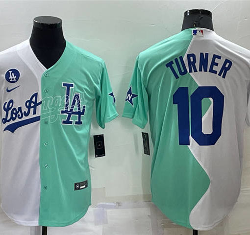 Men's Los Angeles Dodgers Justin Turner Majestic White 2018 World Series  Cool Base Player Jersey