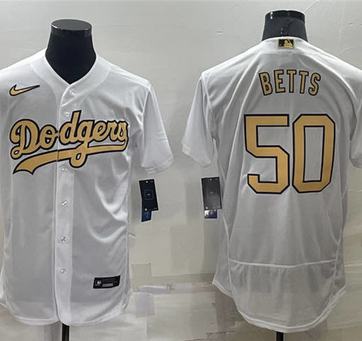 Mookie Betts Los Angeles Dodgers Nike 2022 MLB All-Star Game Name & Number  T-Shirt - White