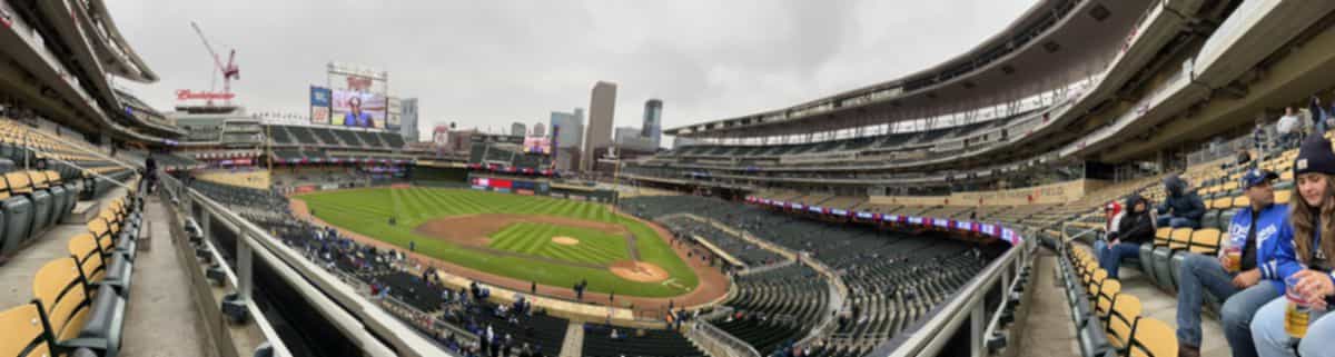 Target Field (before the game). April 13, 2022.