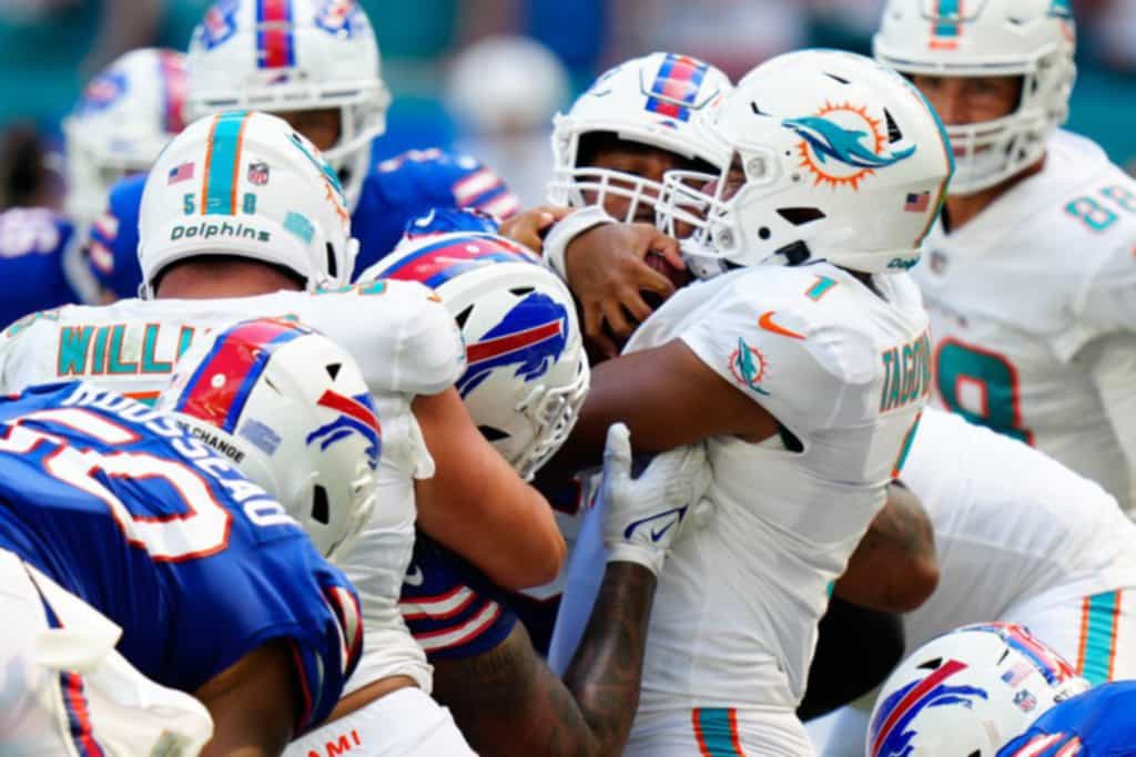 Bills vs Dolphins snap counts: Wacky   buffalo bills hawaiian shirtpercentages due to injuries, extreme heat