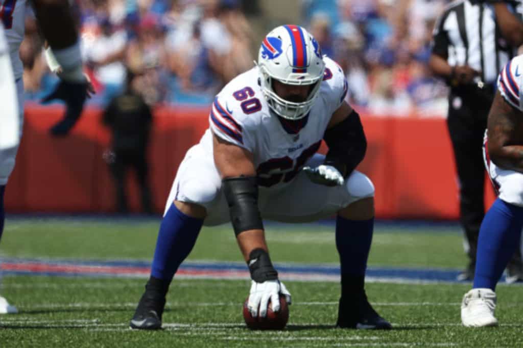 Bills vs Titans: Cente  buffalo bill's lotion shirtr Mitch Morse injured on first drive of game