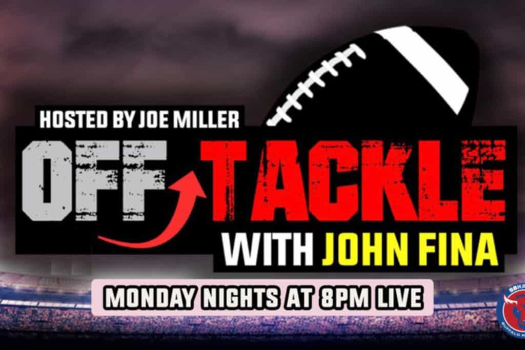 Off Tackl  buffalo bills t shirte with John Fina Show: Bills win!