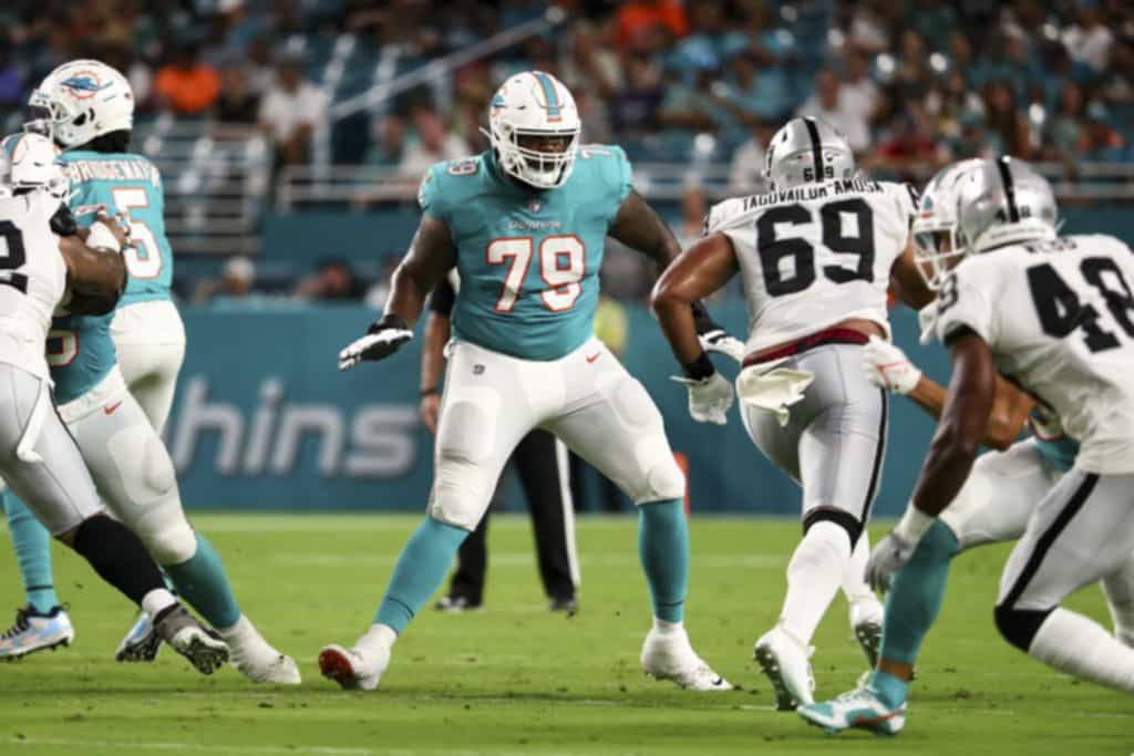 NFL roster cuts 2022: Dolphins offensive line taking shape a  nfl buffalo bills shirts for mens latest  cuts come in