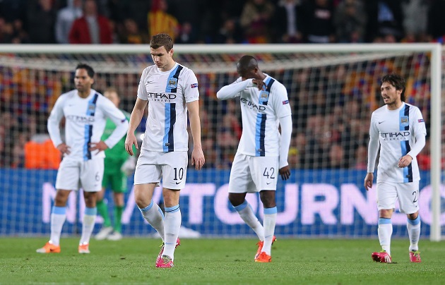 European Misadventures: Man City's Champion  aig manchester united jersey  s League Woes