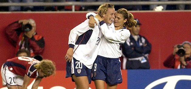 Mia Hamm and Wambach at 2003 World Cup