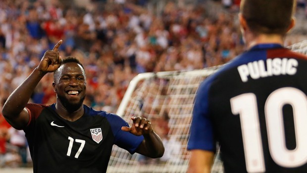 USMNT Cruises  jumia manchester united jersey   Past Trinidad & Tobago with Altidore Double