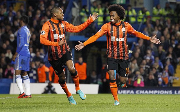 Willian with Shakhtar