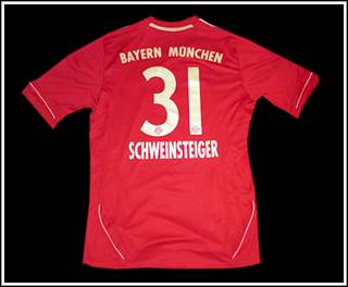 FC Bayern name and number kit