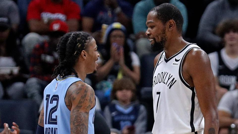 Kevin Durant s boston red sox uniform history hares appreciation for  Grizzlies' Ja Morant: 'He's the face of our league going forward' -Buy  Vintage Sports Apparel, Cheap Men NBA T-shirts,Replica NFL jerseys,child