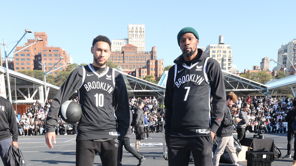 Kyrie Irving debuts retro Brooklyn 'New Jersey' jerseys