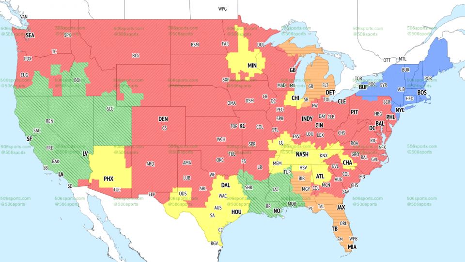 506 Sports - NFL Maps: Week 1, 2021