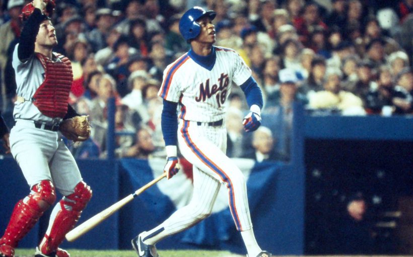 Darryl Strawberry New York Mets 1986 World Series Men's Home White Jersey