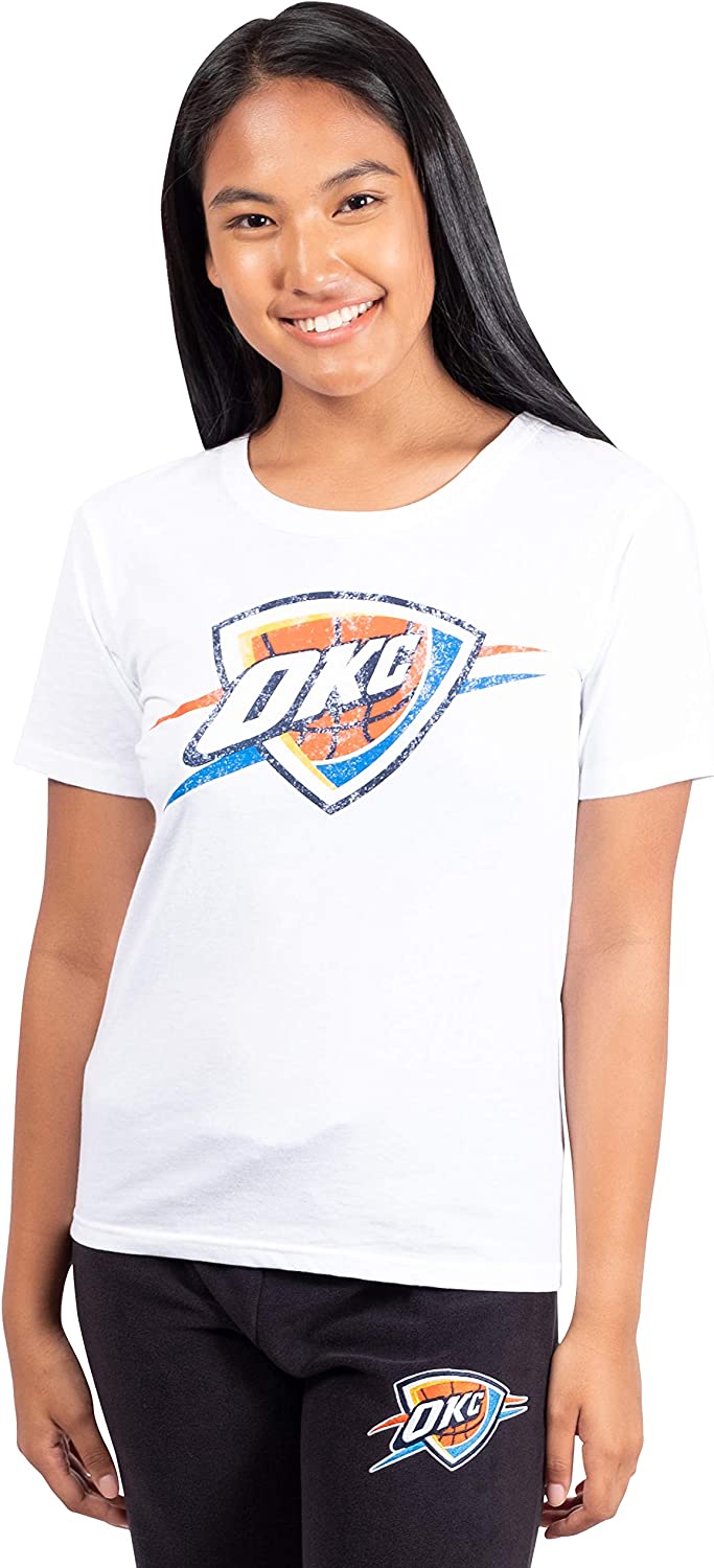 Ultra Game NBA Women's Soft Vintage Distressed Graphics T-Shirt