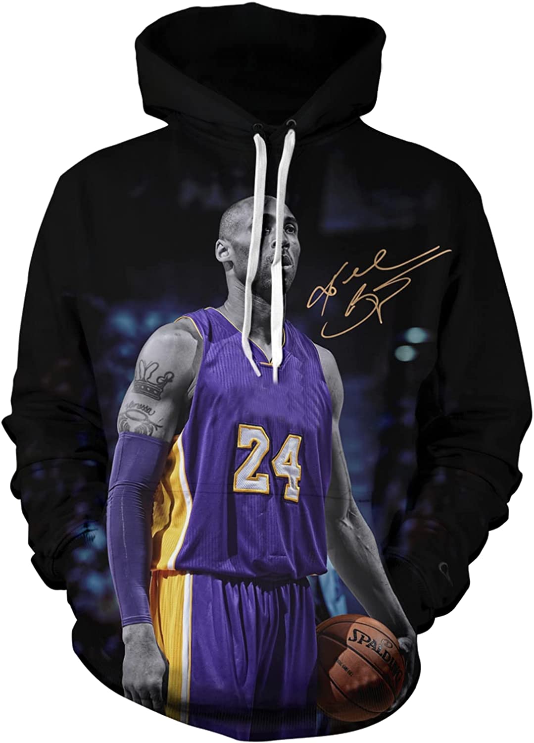 Gthprk R.I.P Basketball Superstar No. 24 And No. 8 Themed Men'S Hoodies, Sports Hoodies, Outdoor Sweater Hoodies