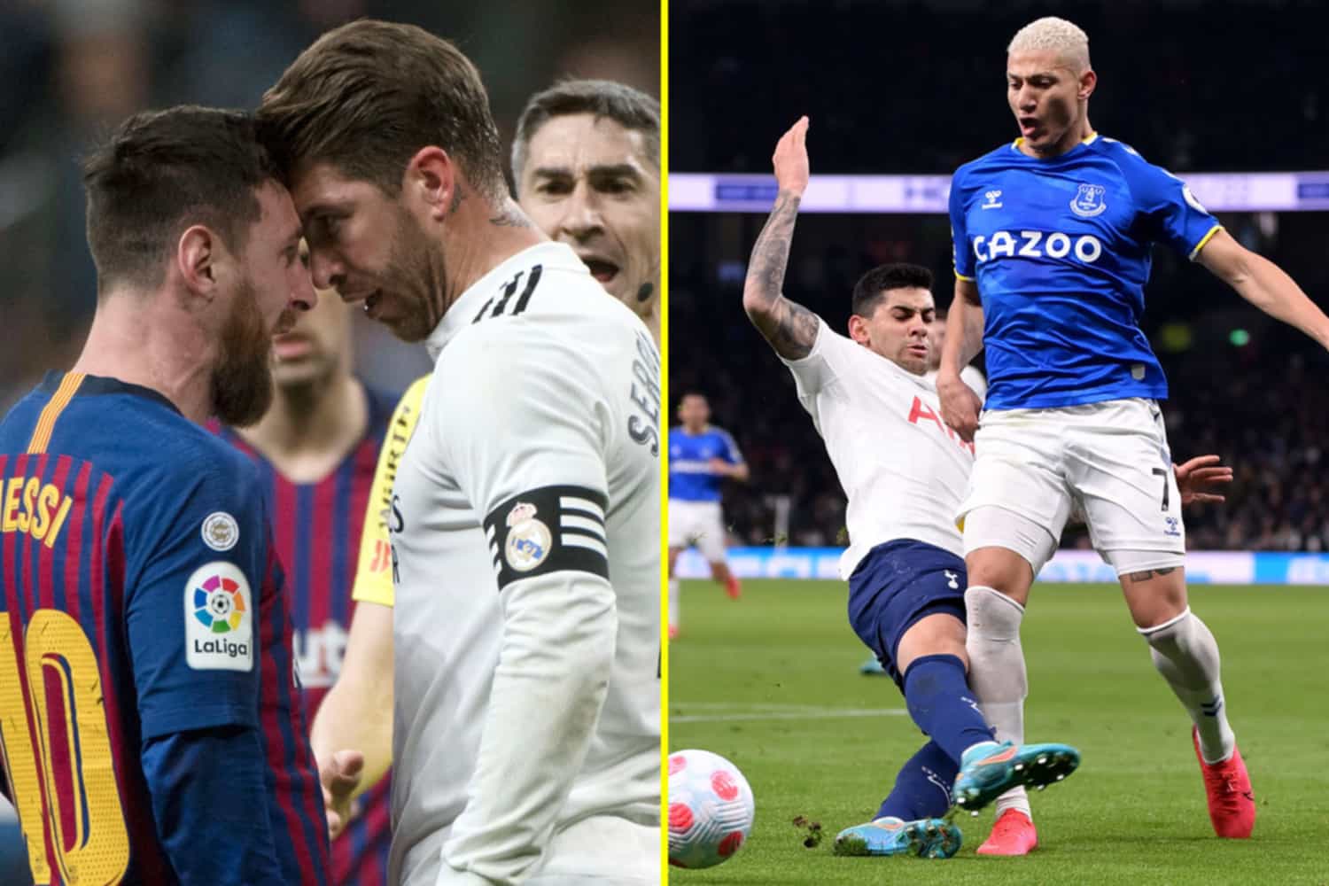 Richarlison faces awkward reunion with Cristian Romero at Tottenham after Lionel Messi ended feud with Sergio Ramos and Man United reunite Bruno Fernandes and Alex Telles