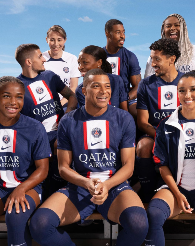 Mbappe and co also took part in the kit launch