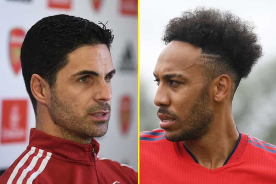 Arteta stripped Aubameyang of the captaincy after a ‘disciplinary breach’ this month