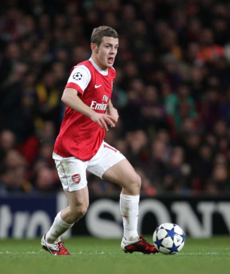 One of Wilshere’s greatest games came against Messi’s Barca
