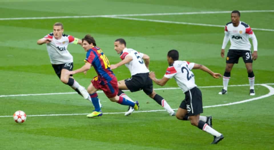 Messi ran rings round the United defence that night at Wembley