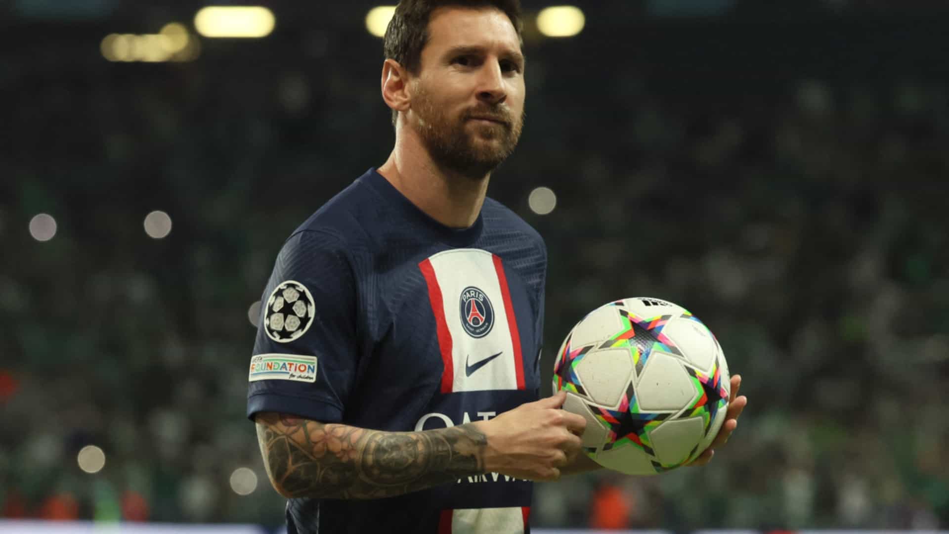 PSG survive scare against minnows Maccabi Haifa as Lionel Messi sets new Champions League record with Cristiano Ronaldo stuck in Europa League with Manchester United