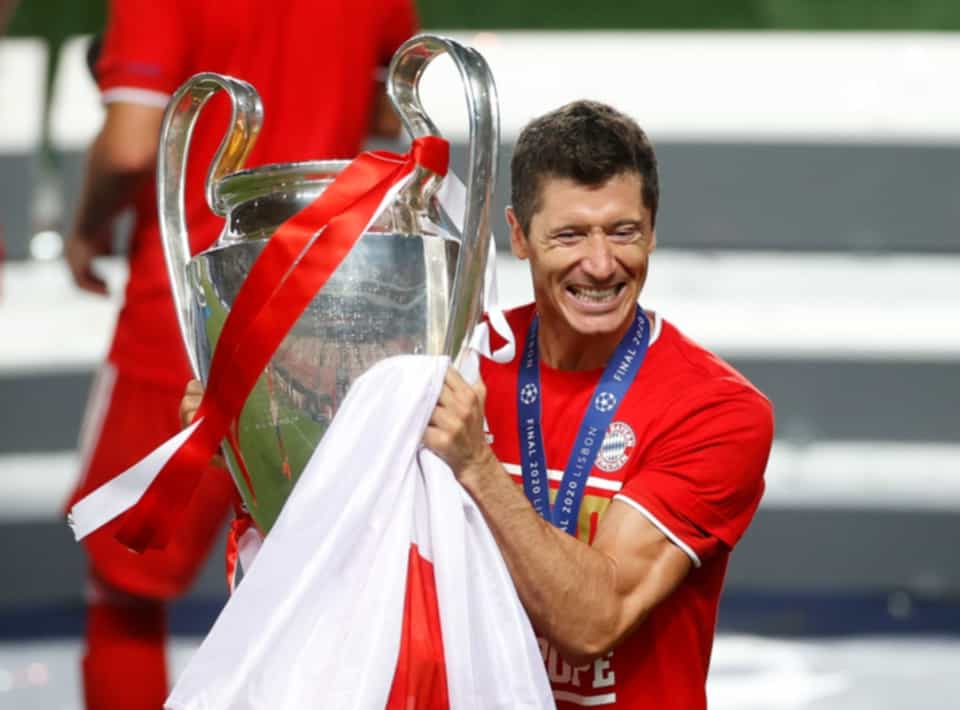 Lewandowski is one of the competition’s greatest scorers and he won the Champions League with Bayern Munich in 2020