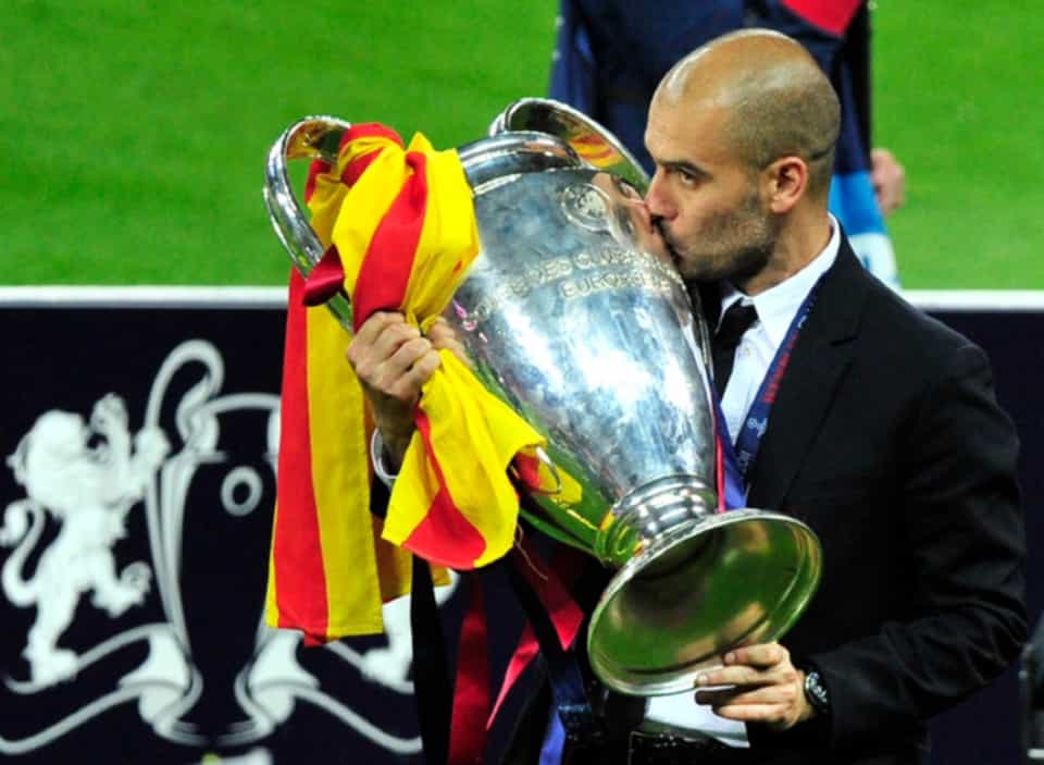 Pep Guardiola won a total of 14 trophies as Barcelona manager between 2008 and 2012