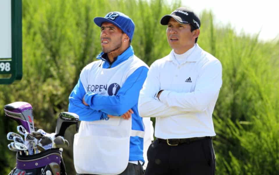 Tevez (left) would rather watch the golf than El Clasico