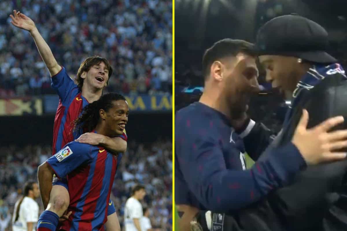 Lionel Messi helps Paris Saint-Germain to comeback win over RB Leipzig with two goals, including Panenka penalty after emotional embrace with Barcelona icon Ronaldinho