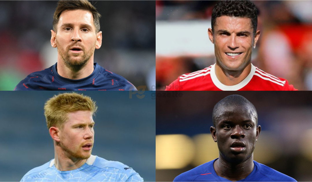 Messi, Ronaldo, Kevin De Bruyne, Harry Kane make list